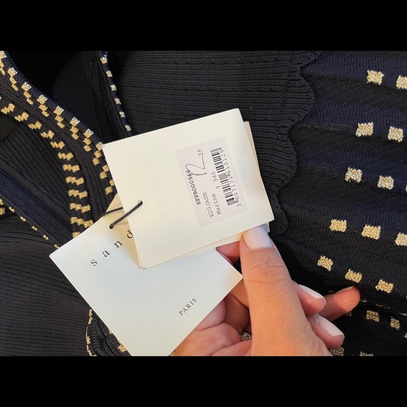 SANDRO PARIS Jasmine Stretch-ponté Mini Dress - Picture 16 of 16